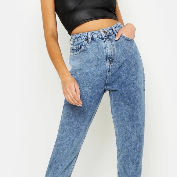 Acid Wash High Waist Mom Jeans - Picture 3 of 3